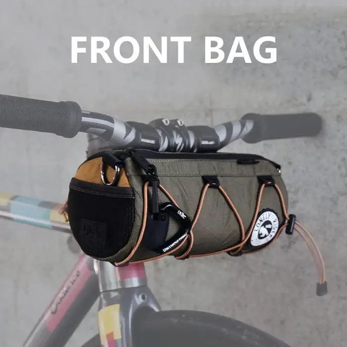 (ULAC)PB10LX sac de guidon de vélo étanche et pochette de cadre avant rangement de baril de cylindre pour vélos de route/vtt/scooters-Cabriolet