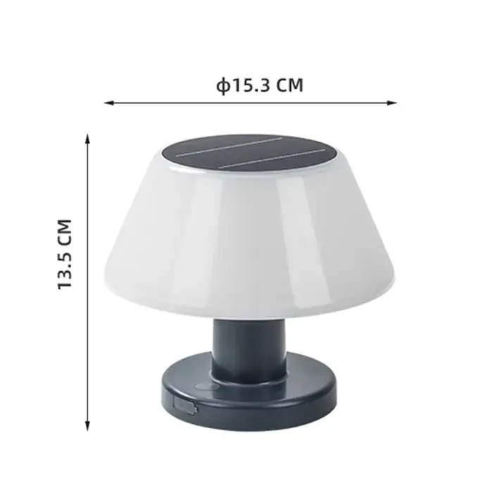 Lampe de table solaire d'extérieur étanche