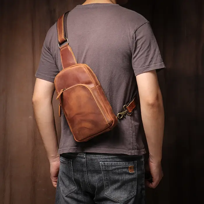Sac à Dos Vintage en Cuir group pour le dehors