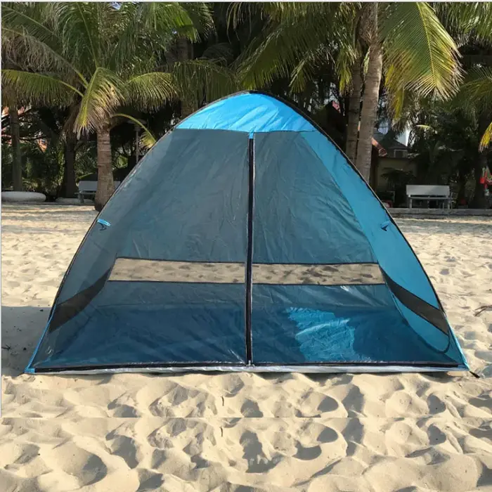 Tente à ouverture rapide pour 1 à 2 personnes, Protection UV anti-moustiques, rideau pare-soleil Portable automatique pour Camping en plein air