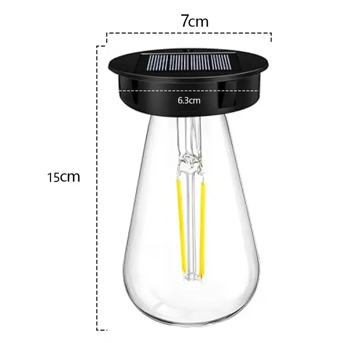 Lampe solaire incassable avec base