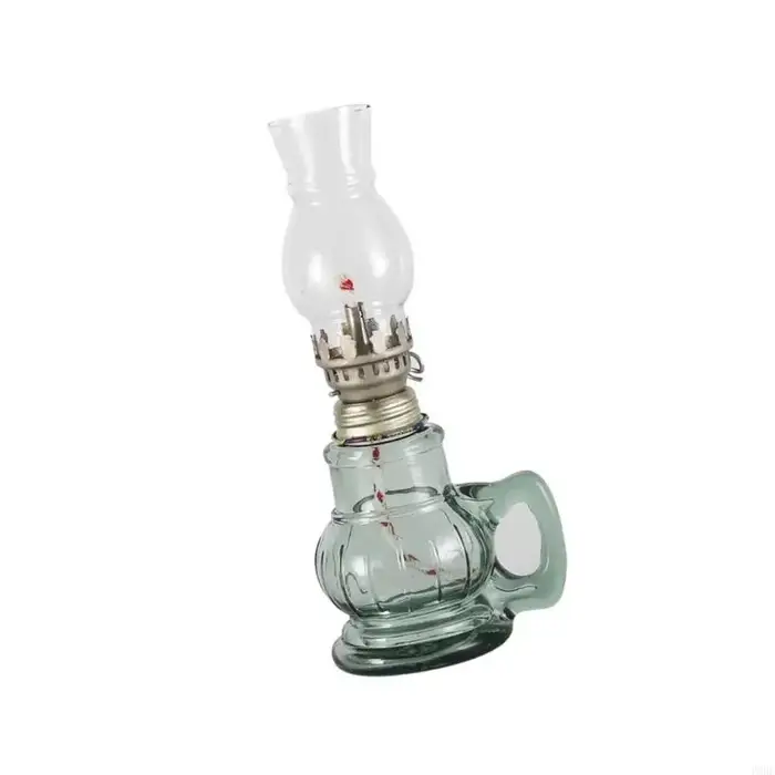 Bougie à huile en verre rechargeable