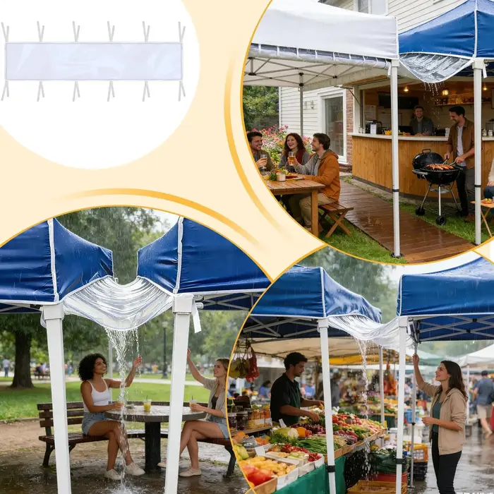 Gouttière de pluie pour tente de camping