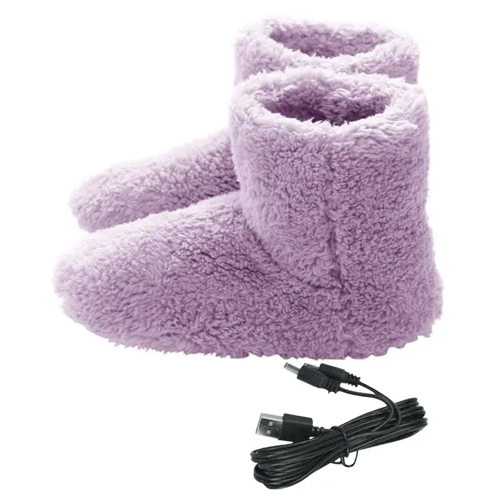 Chaussures chauffantes électriques pour hommes et femmes, chaussures chauffantes USB lavables, botte