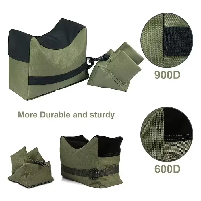 Sac de support de fusil avant et arrière de camping, sac de sable sans sable, support de cible de tir de tireur d'élite militaire, accessoires de odorde chasse