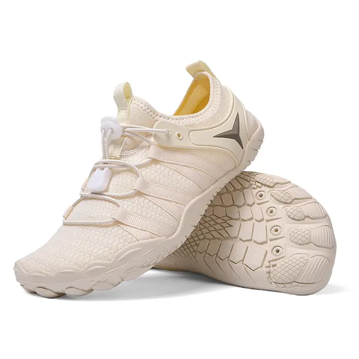 Chaussures de wading beige unisexe antidérapantes à séchage rapide pour la randonnée aquatique, la p