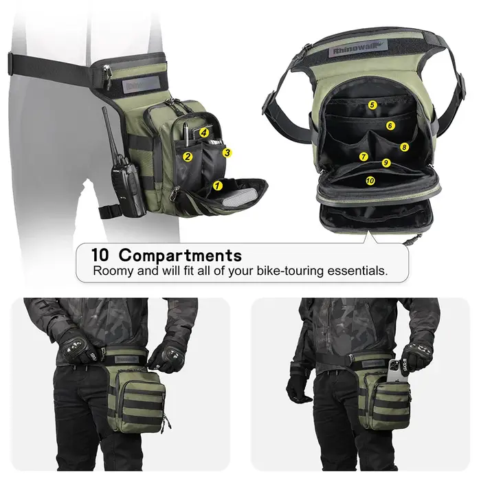 Rhinowalk – sac de jambe pour téléphone portable/portable, sac de voyage, grande taille 3l