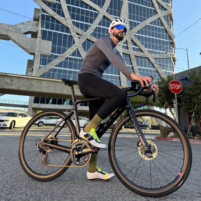 YKYWBIKE Maillot de cyclisme à manches longues hommes Pro vélo de route Chemise longue été Maillot d