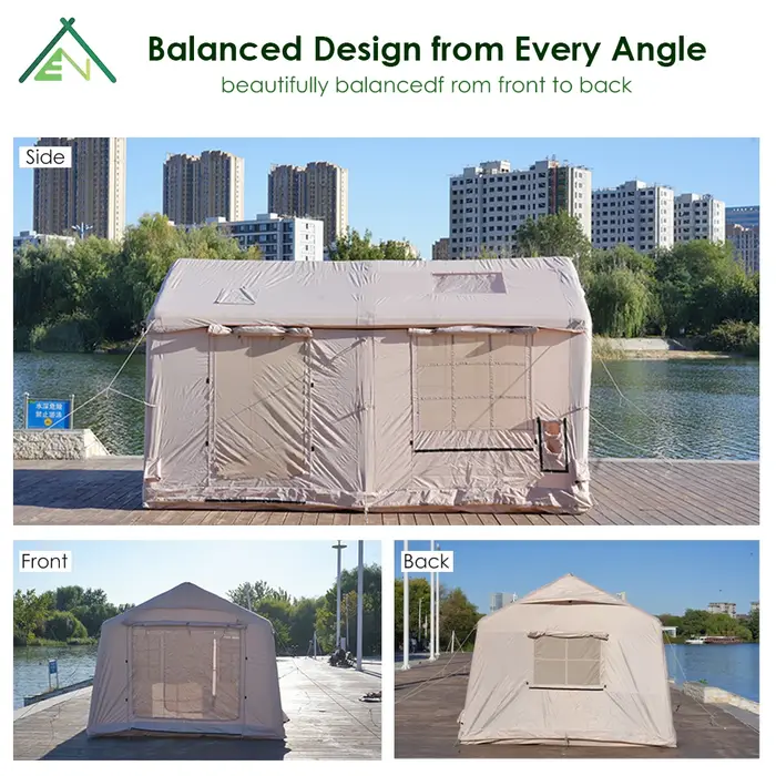 Tente gonflable de luxe pour le glamping en plein air