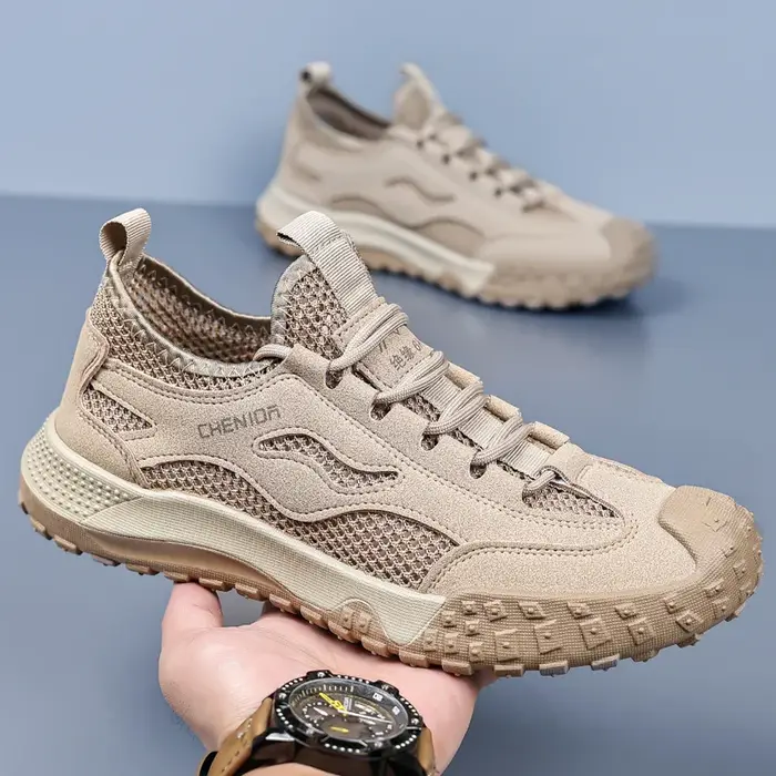Oulylan Chaussures de randonnée et d'escalade respirantes en maille ajourée pour hommes