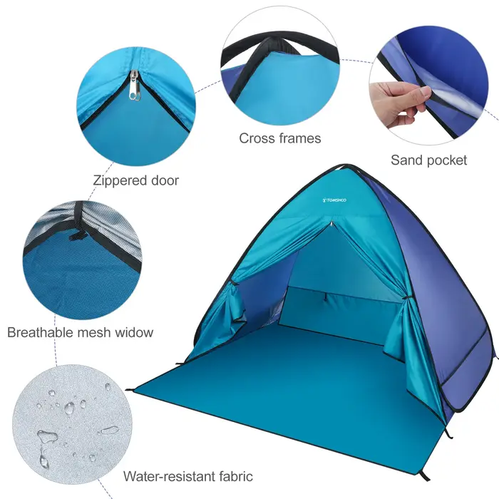 TOMSBathroom-Tente de camping en plein air O Pop Up