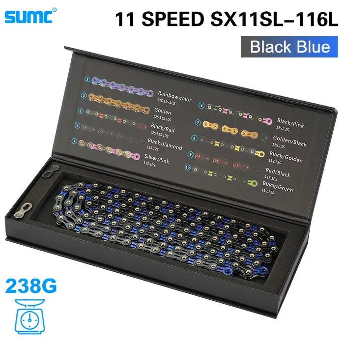 Chaîne de vélo SUMC SX11SL 11 vitesses 116L avec MissingLink 11V VTT/vélo de route