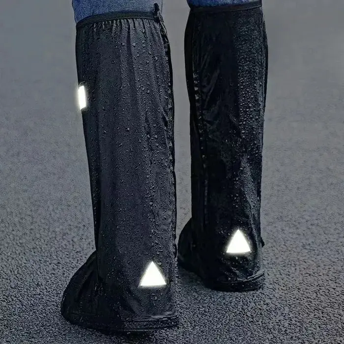 Couvre-chaussures de pluie réutilisables pour moto et vélo