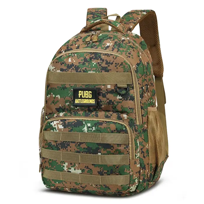 CamSolomon-Sac à dos DulBackpack pour homme, grande capacité, style PUBG extérieur, sac d'école de v