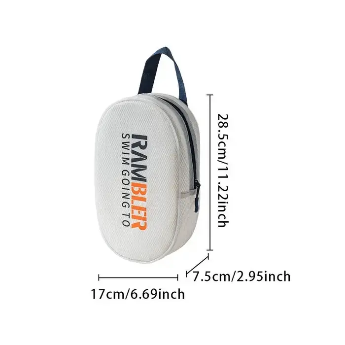 Sac de sport étanche transparent grande capacité avec fermeture éclair pour séparation sec/humide, i