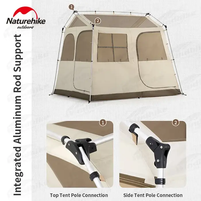 Tente Naturehike Village 5.0 Ridge avec jupe de protection contre la neige