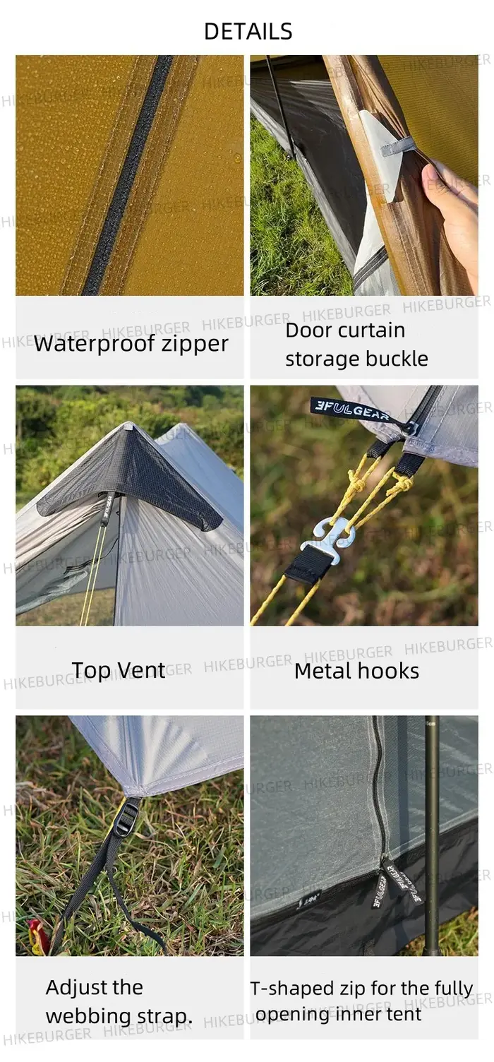 Tente 3F UL GEAR 2026 Lanshan 2 pour le camping en plein air