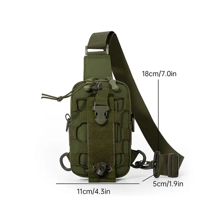 Sac de poitrine multifonctionnel, sac porte-bouteille, sac à eau à dos incliné, sac de cyclisme, sac de poitrine professionnel pour le camping et les activités de plein air
