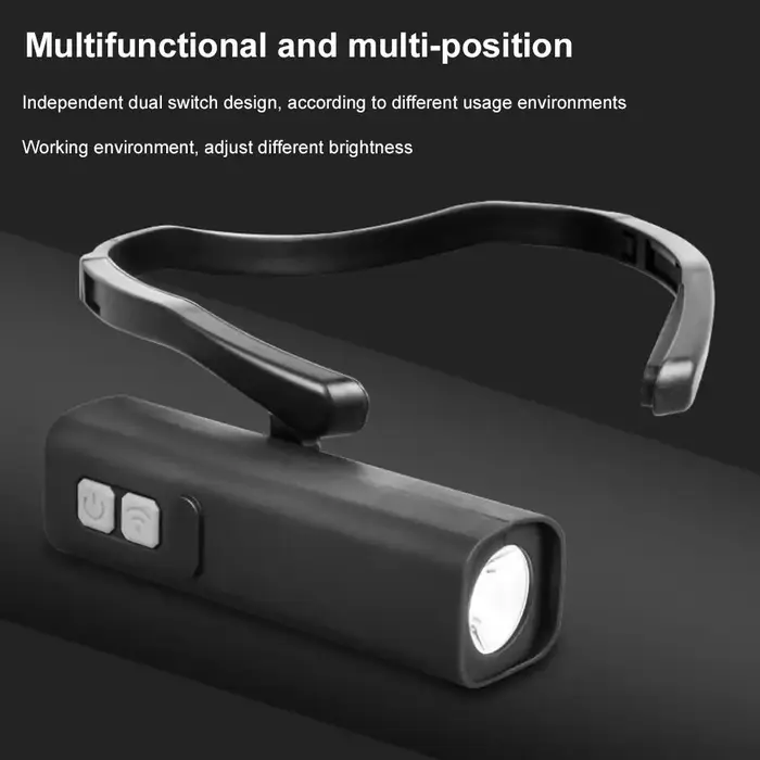 Lampe frontale LED ultra-lumineuse à fixation auriculaire