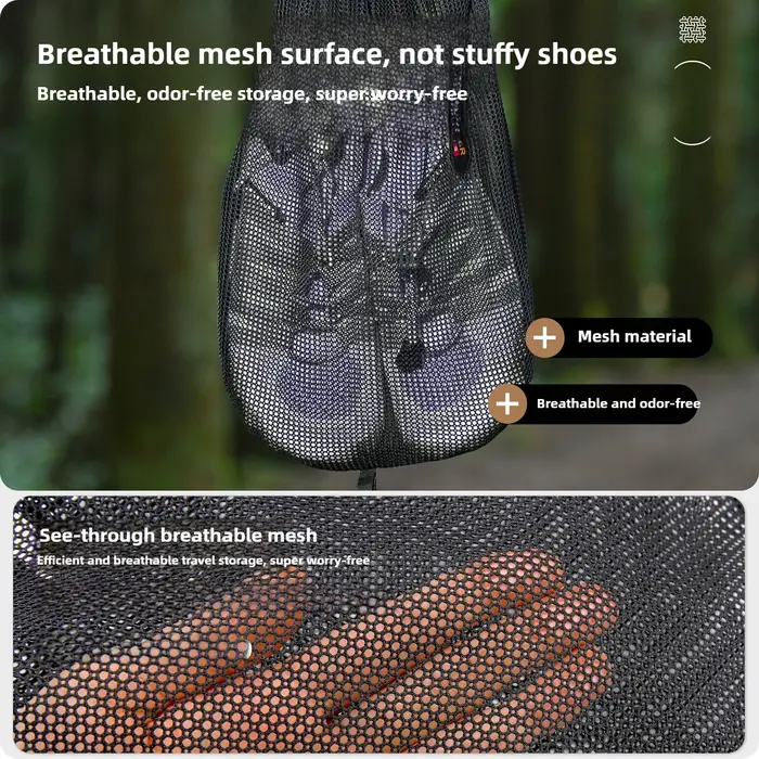 Dyneema Sac de voyage pour chaussures étanche - Pochette de rangement portable anti-poussière pour accessoires de sacs d'extérieur