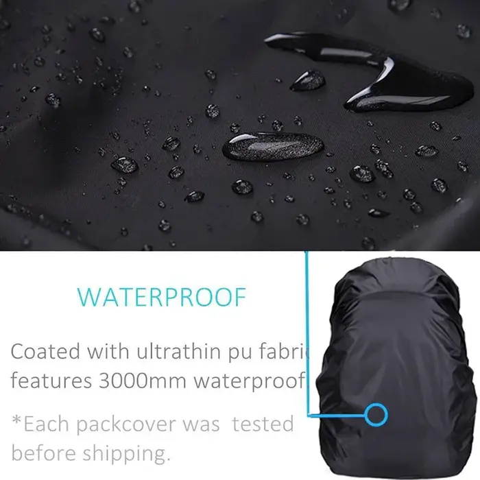 Housse de pluie pour sac à dos 35L 100L 120L