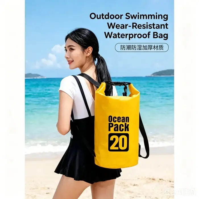 Sac de rangement étanche en PVC pour sports nautiques 5L/10L/20L/30L pour kayak