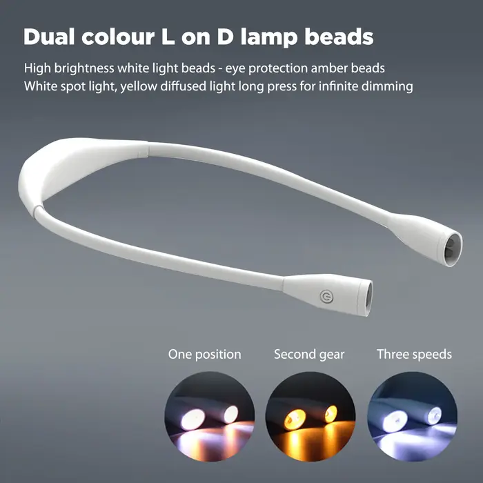 Lampes de lecture LED rechargeables pour le cou