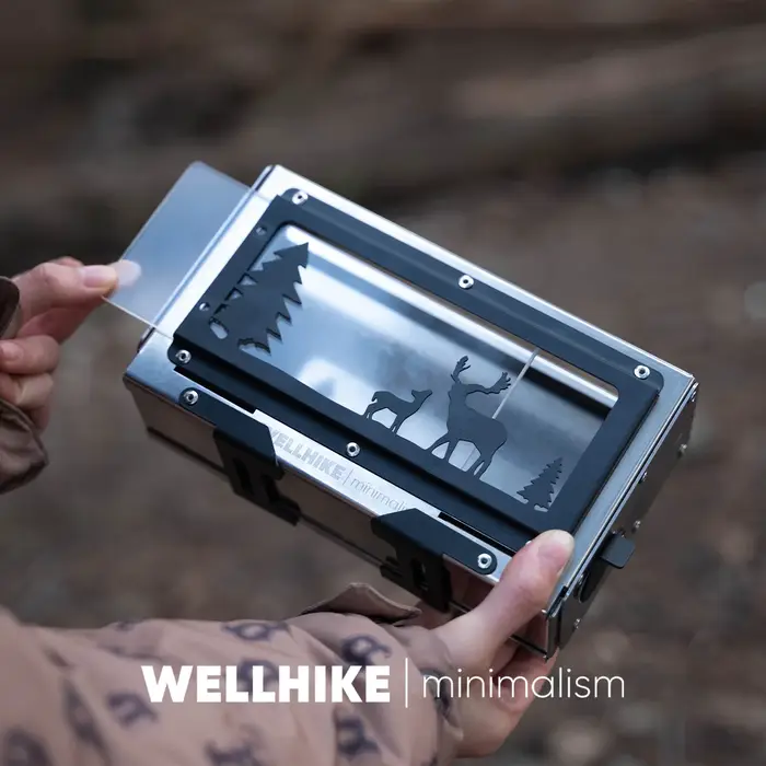 Petit poêle de camping portable