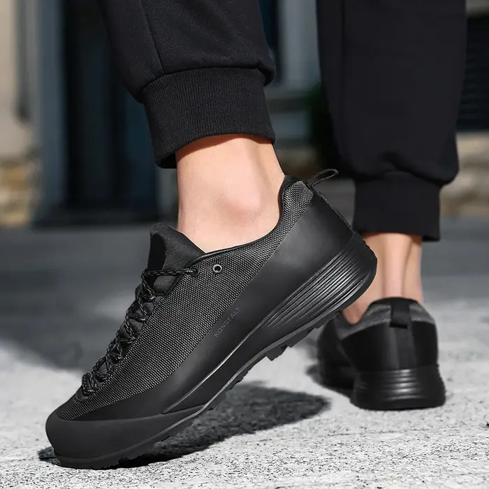 Chaussures de sport durables et légères pour hommes, chaussures de randonnée en plein air, quatre saisons, coupe basse, à lacets, pour voyage en plein air, imperméables, Anti