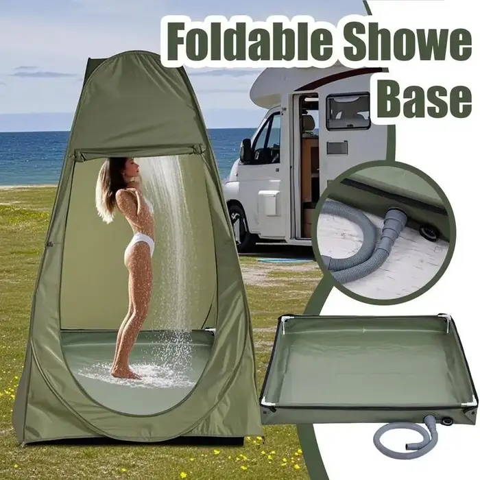 Base de sol de tente de douche pliable