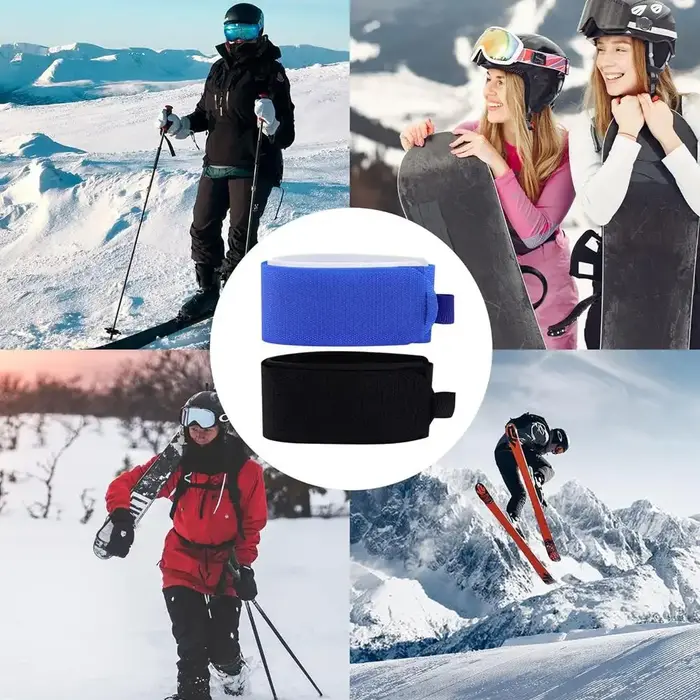 Sangles de Ski sangles de Snowboard ceinture de fixation de traîneau planches de Ski portables en plein air accessoire de bande fournitures en Nylon outil de fixation de Ski