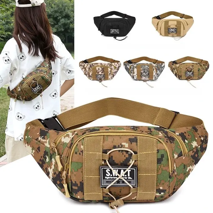 Sac banane d'alpinisme de Camouflage pour hommes et femmes