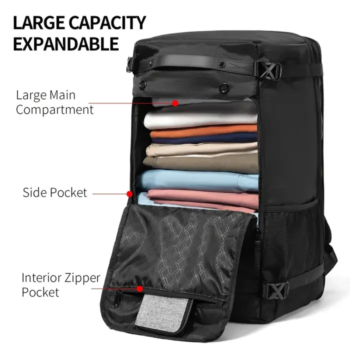 Sacs à dos de randonnée imperméables, adaptés aux hommes et aux femmes, sacs à dos de voyage légers, idéaux pour le camping et les voyages d'affaires.