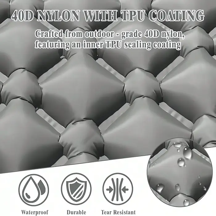 Matelas gonflable de camping avec oreillers