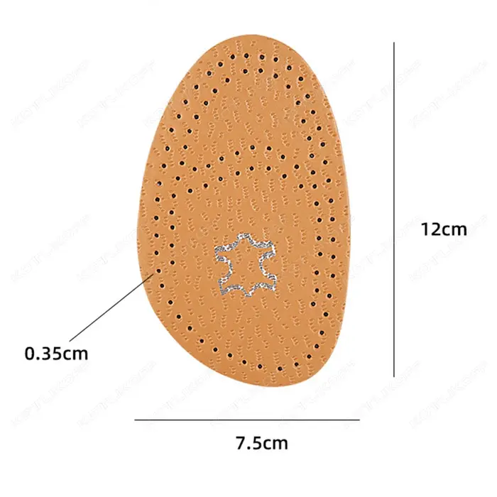 KOTLIKOFF 1/2 paires de demi-semelles intérieures en Latex pour l'avant-pied