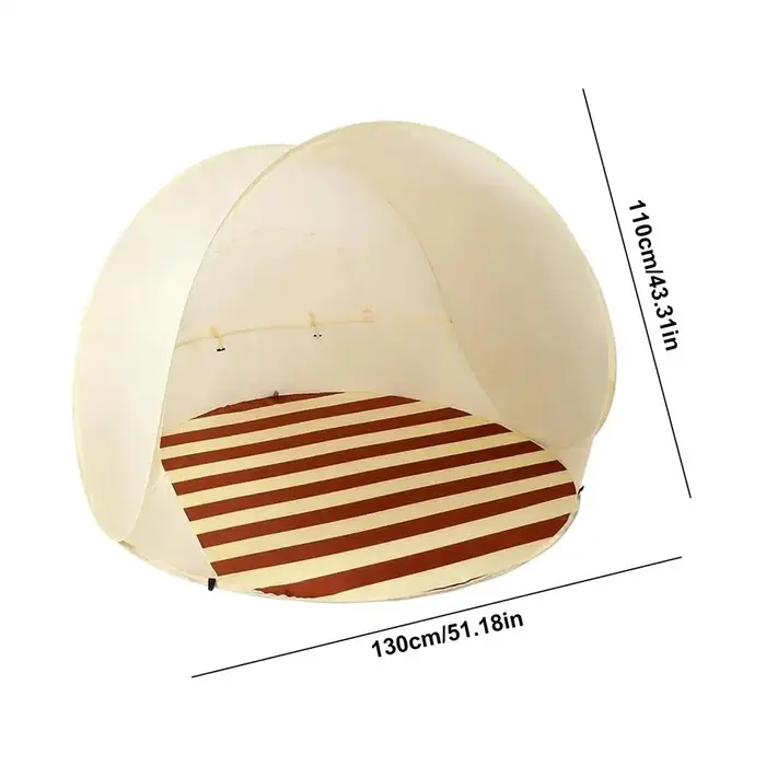 Abri de plage pliable Easy Pop, tente de plage portable pour 3/4 personnes avec fenêtre en maille ve
