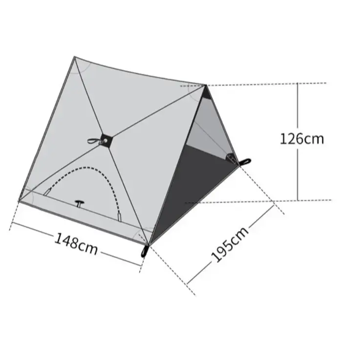 Triangle ouverture automatique rapide tente Portable léger parc pique-nique parasol tente de Camping en plein air plage équipement de Camping