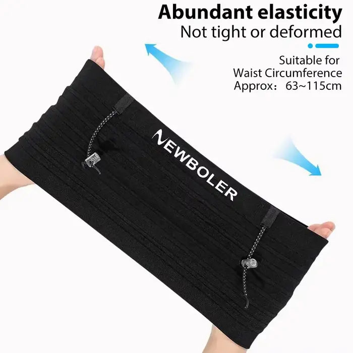 NEWBOLER sac de taille de course hommes femmes Invisible Trail course ceinture hydratation taille Pack support pour téléphone gymnase Fitness Marathon
