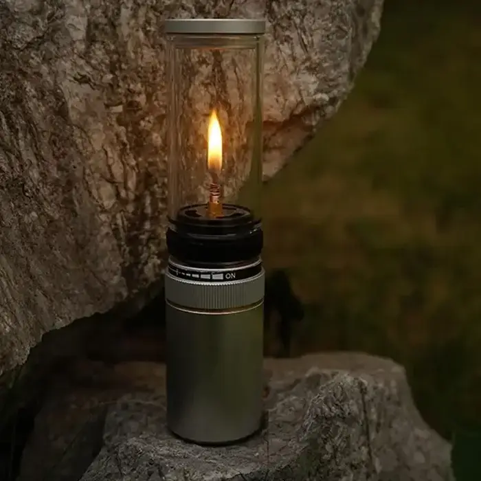 Lampe à gaz de camping coupe-vent extérieure