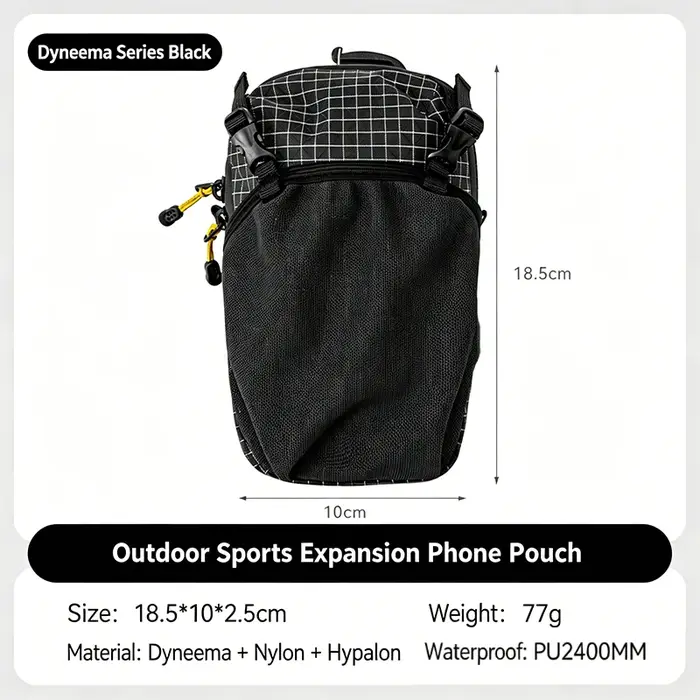 Porte-bouteille d'eau pour sac à dos, poche étanche, fixation sur sangle d'épaule, réglable, étanche