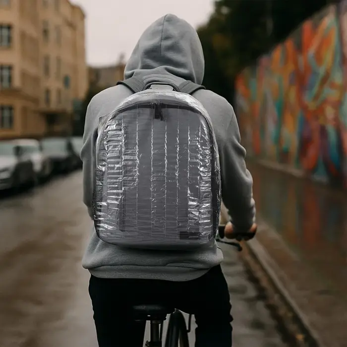 10 housses de pluie, adaptées aux sacs à dos, housses de pluie jetables légères avec protection élastique, spécialement conçues pour Ba