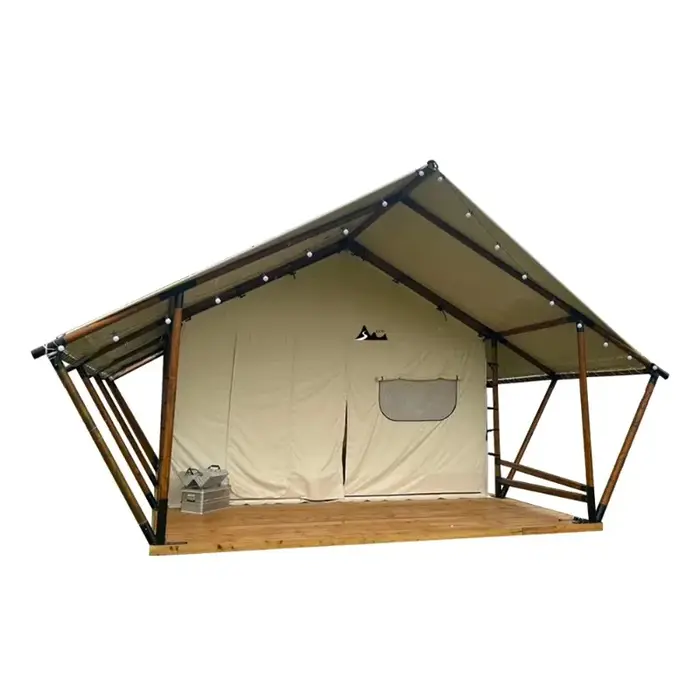Tente de luxe 5x9m toutes saisons pour glamping extérieur