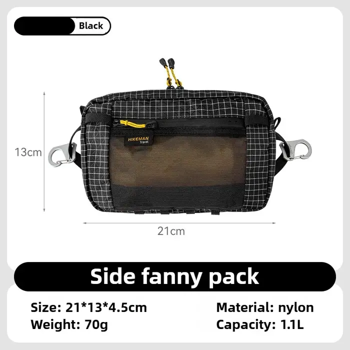 Dyneema – sac de taille en Fiber 1,1 l, étanche, UrltraLight, multi-poches, pour cyclisme, course à 