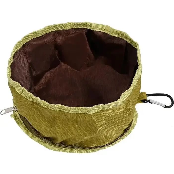 Récipient à boire pliable pour chien, grand Volume, bol d'eau pour chien, sac de stockage des aliments, randonnée en plein air voyage, bol pliant pour animaux de compagnie 1100ML