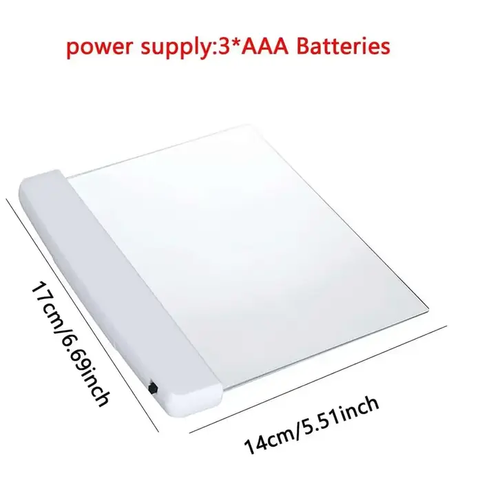 1PC-LED lampe de livre sans fil dortoir lecture de nuit Protection des yeux pile AAA LED lampe de Ta