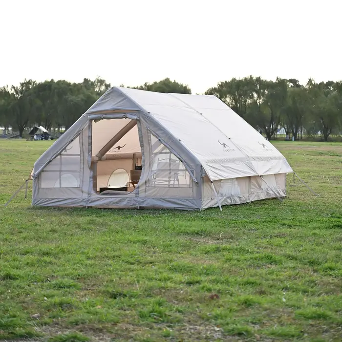 Grande tente gonflable automatique, Portable et pliable, avec pompe à Air, tente de Camping quatre s