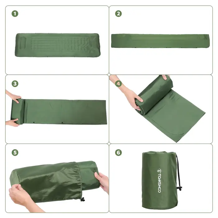 Tomshoo – matelas de couchage gonflable Extra épais de 4 pouces, matelas pneumatique auto-gonflant a