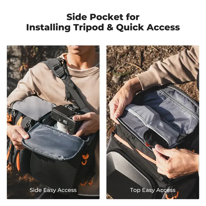 Sac à dos pour appareil photo K&F CONCEPT 25L pour Canon Sony DJI DSLR/SLR