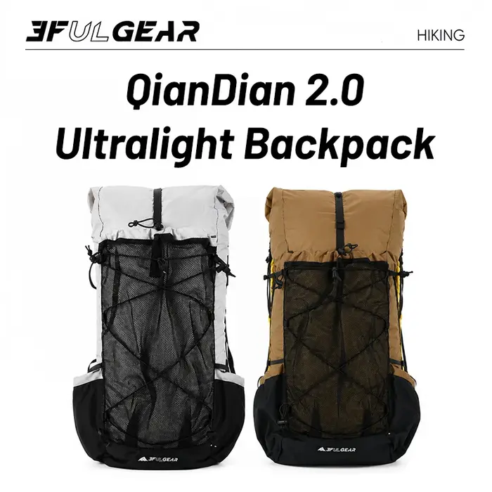 3F UL Gear Qidian sac à dos Camping en plein air UHMWPE sac à dos ultraléger 40 + 16L sac Durable étanche randonnée alpinisme