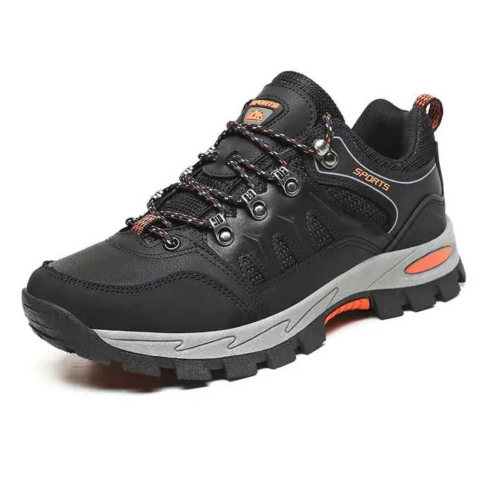 HIKEUP-Chaussures de randonnée en plein air pour hommes et femmes, baskets en cuir, modèles de coupl